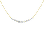 14K Yellow Gold Lab Grown Diamond Bar Necklace