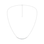 14K White Gold Lab Grown Diamond Bar Necklace