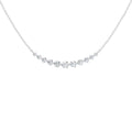 14K White Gold Lab Grown Diamond Bar Necklace