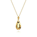 14K Yellow Gold Bujukan Clover Drop Pendant Necklace