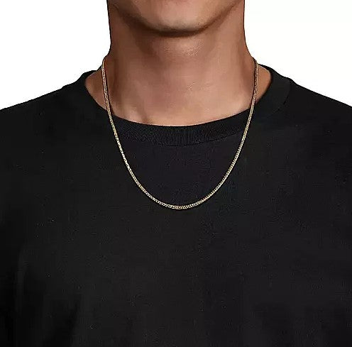 14K Yellow Gold Satin Wheat Chain