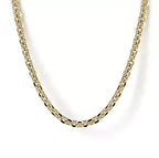 14K Yellow Gold Satin Wheat Chain, 22 in.