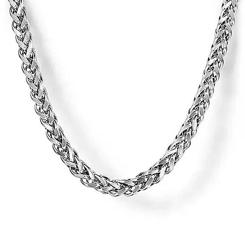 Sterling Silver Wheat Chain Necklace