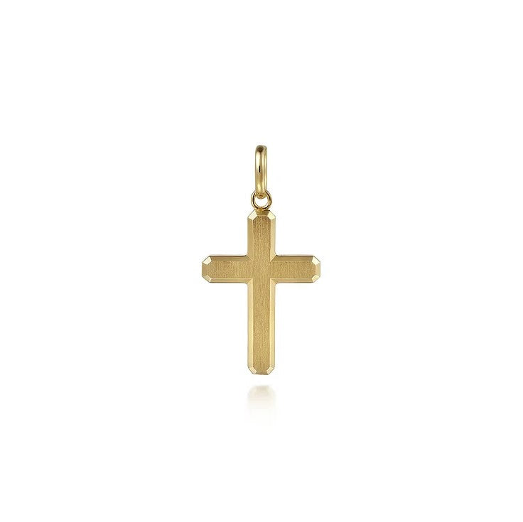 14K Yellow Gold Cross Pendant