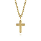14K Yellow Gold Cross Pendant