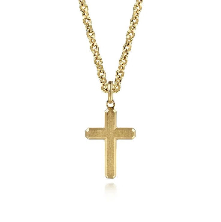 14K Yellow Gold Cross Pendant