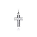 Sterling Silver Brushed Cross Pendant