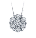 14K White Gold Diamond Necklace