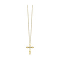 10K Yellow Gold Diamond Cross Pendant