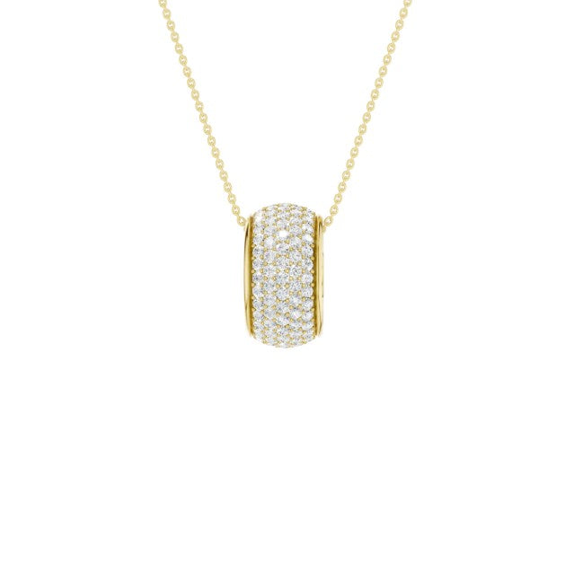 14K Yellow Gold Lab Grown Diamond Pendant