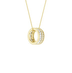 14K Yellow Gold Lab Grown Diamond Pendant