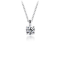 14K White Gold Diamond Pendant