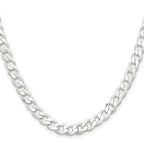 Sterling Silver Curb Chain, 24in.