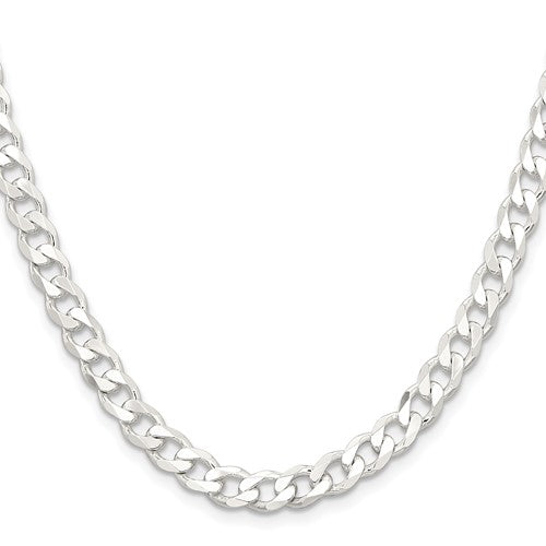 Sterling Silver Curb Chain, 24in.