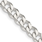 Sterling Silver Curb Chain, 24in.