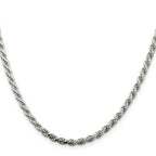 Sterling Silver Rope Chain, 22in.