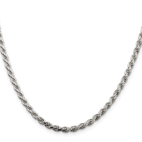 Sterling Silver Rope Chain, 22in.
