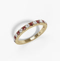 14K White Gold Alternating Micropave Band