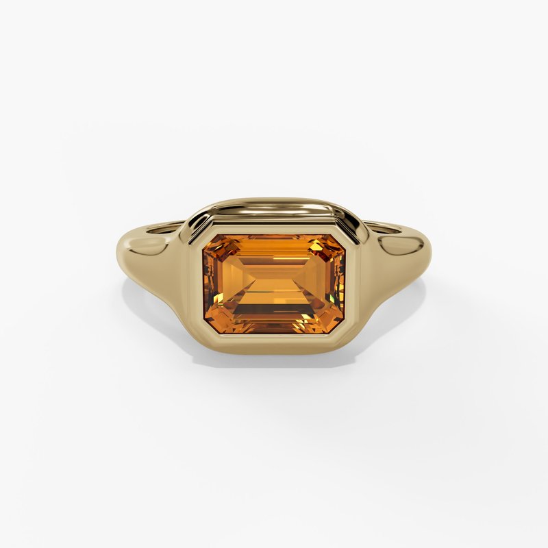 10K Gold Citrine Ring