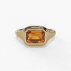 10K Gold Citrine Ring