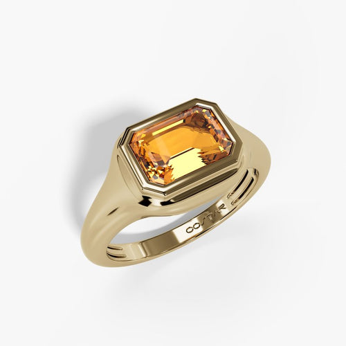 10K Gold Citrine Ring