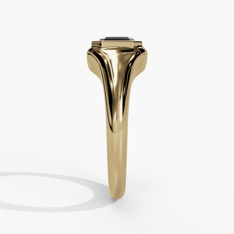 10K Gold Lab-Created Bezel Ring