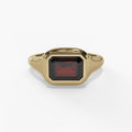 10K Gold Lab-Created Bezel Ring
