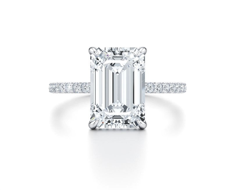 14K White Gold Traditional Semi-Mount Ring