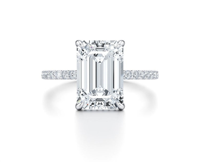 14K White Gold Traditional Semi-Mount Ring
