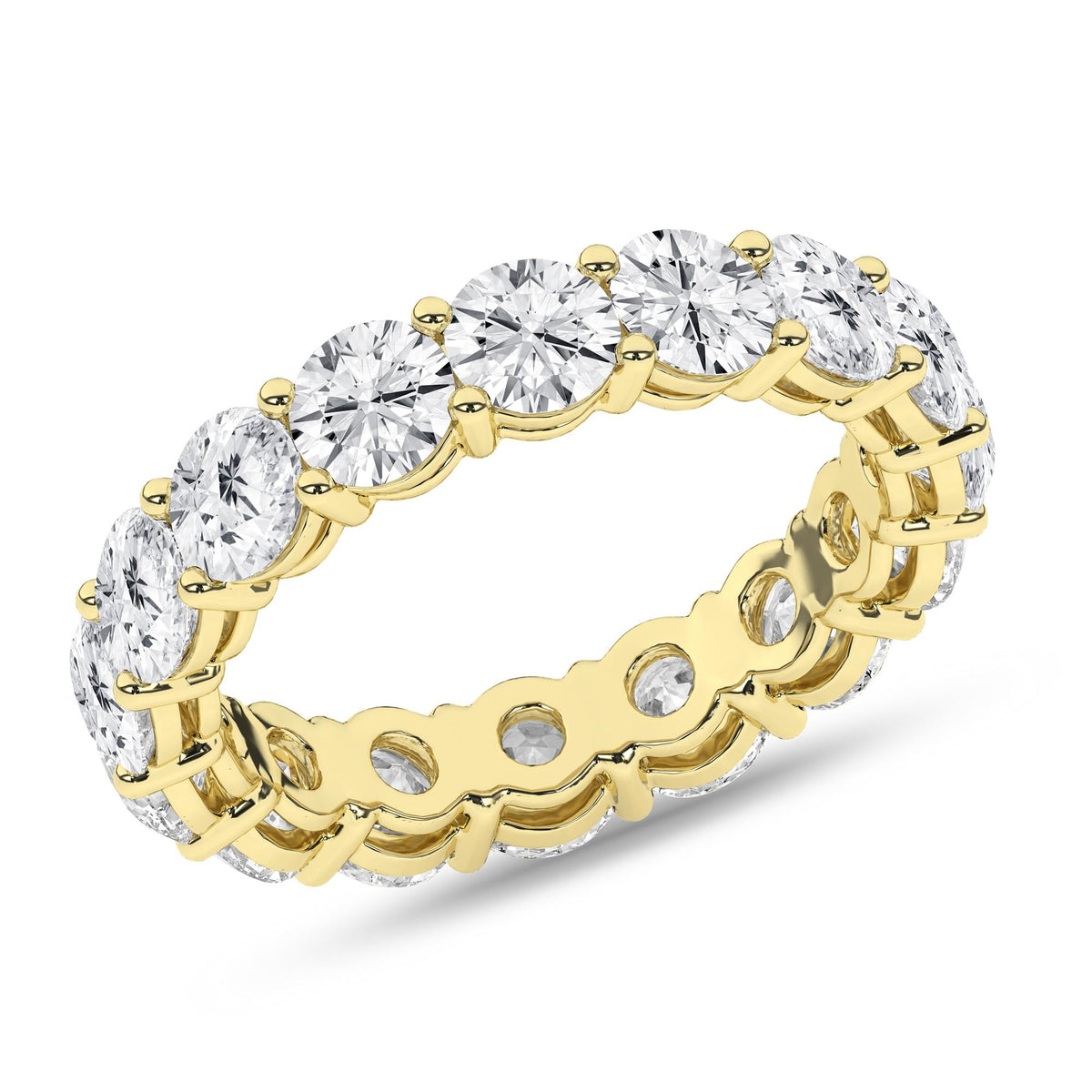14K Yellow Gold Lab Grown Diamond Eternity Band