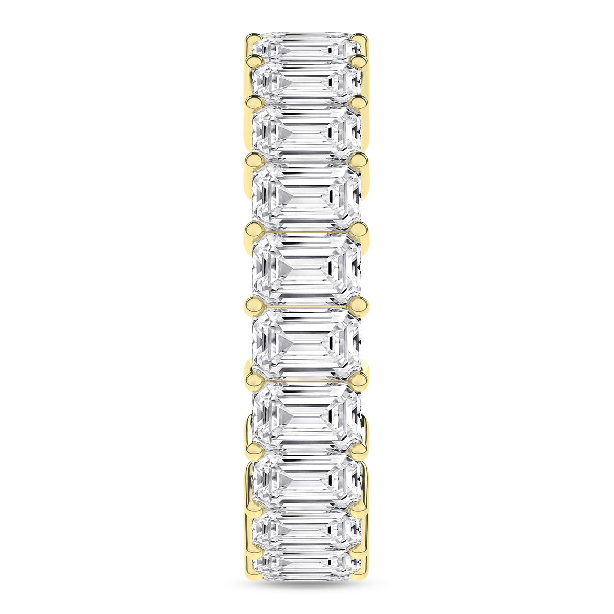 14K Yellow Gold Lab Grown Diamond Eternity Band
