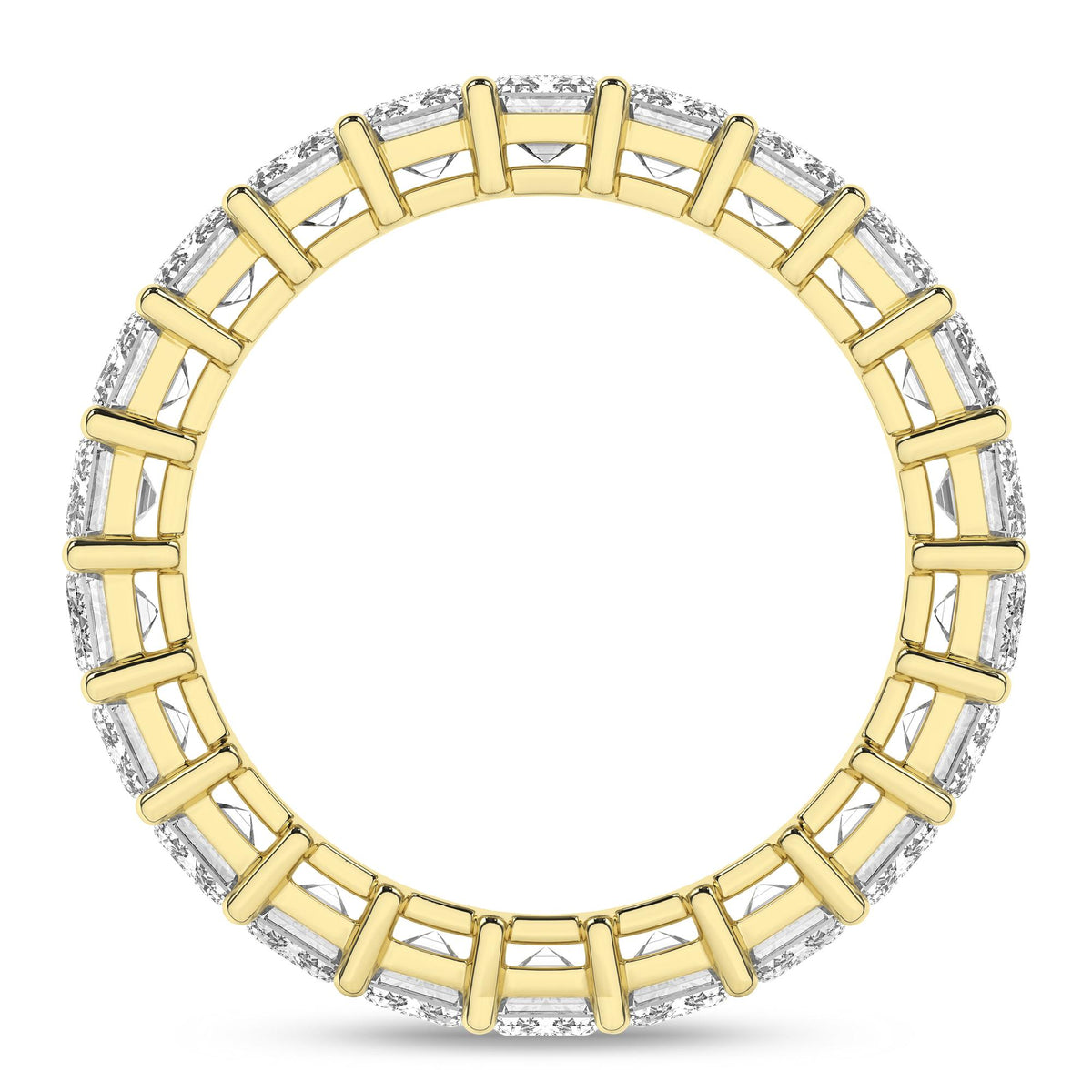 14K Yellow Gold Lab Grown Diamond Eternity Band