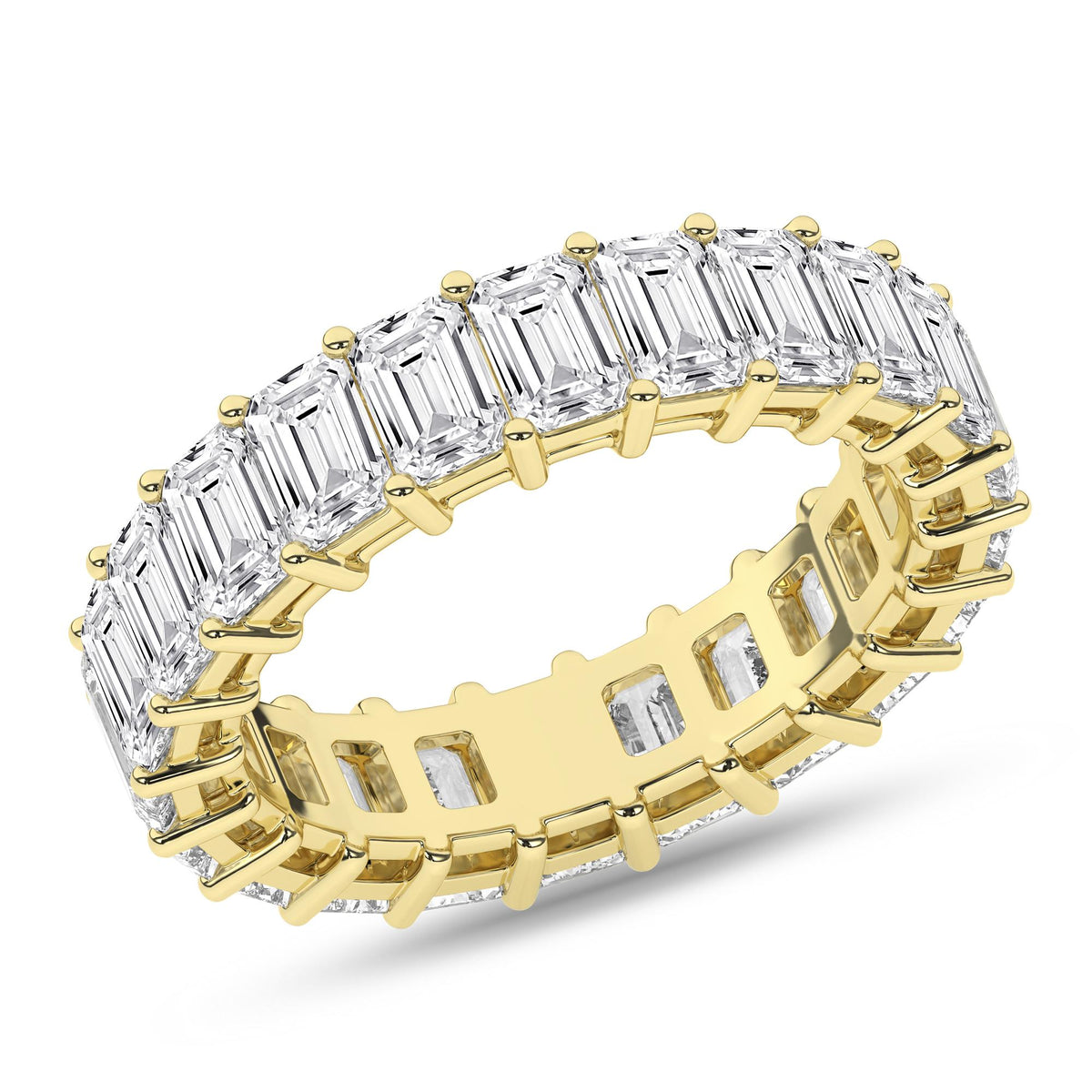 14K Yellow Gold Lab Grown Diamond Eternity Band
