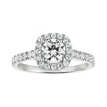 4 Karat Halo Engagement Ring