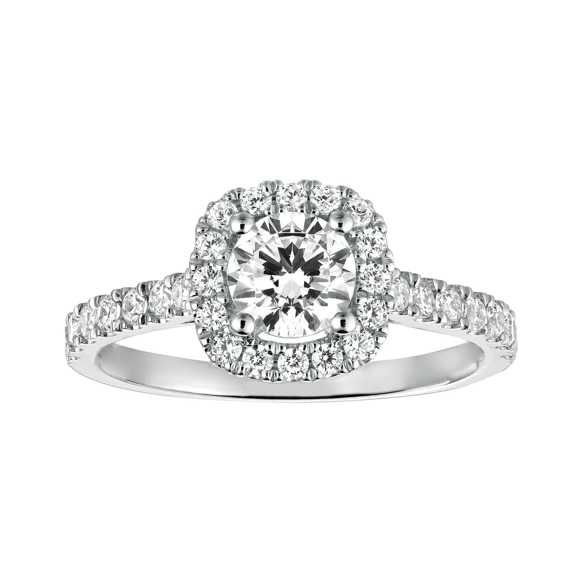 4 Karat Halo Engagement Ring