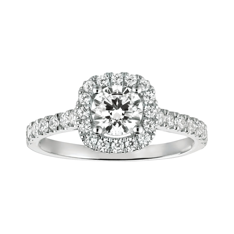 4 Karat Halo Engagement Ring