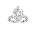 14K White Gold Hidden Halo Labgrown Diamond Engagement Ring