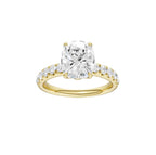 14K Yellow Gold Lab Grown Diamond Engagement Ring