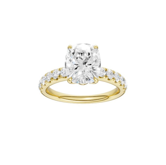 14K Yellow Gold Lab Grown Diamond Engagement Ring