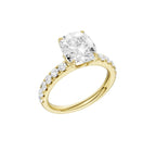 14K Yellow Gold Lab Grown Diamond Engagement Ring
