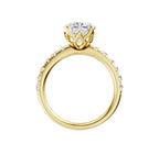 14K Yellow Gold Lab Grown Diamond Engagement Ring