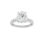 14K White Gold Lab Grown Diamond Engagement Ring