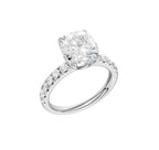 14K White Gold Lab Grown Diamond Engagement Ring
