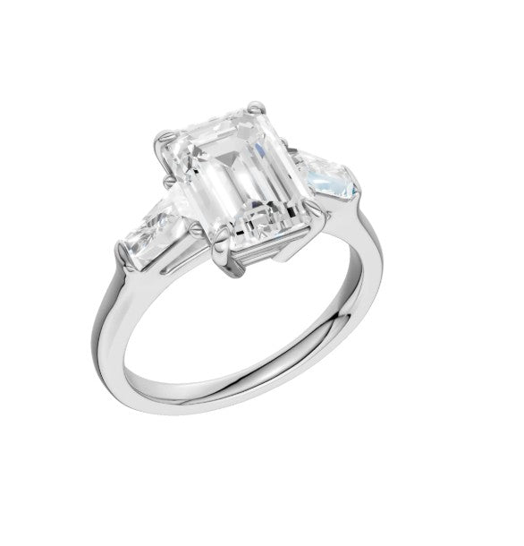 14K White Gold Lab Grown Diamond Engagement Ring
