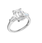 14K White Gold Lab Grown Diamond Engagement Ring