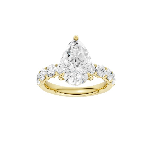 14K Yellow Gold Lab Grown Diamond Engagement Ring