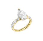 14K Yellow Gold Lab Grown Diamond Engagement Ring
