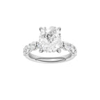 14K White Gold Lab Grown Diamond Engagement Ring
