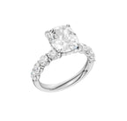 14K White Gold Lab Grown Diamond Engagement Ring
