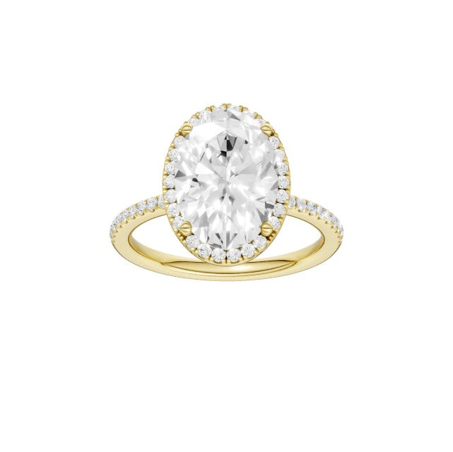 14K Yellow Gold Lab Grown Diamond Engagement Ring